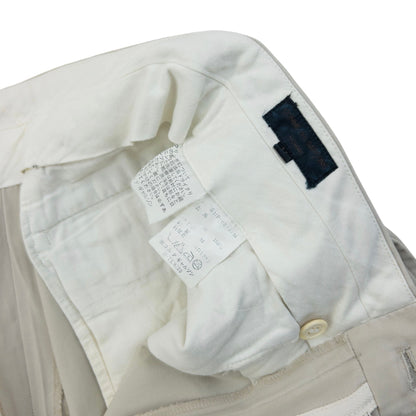 Vintage 1993 Comme Des Garçons HOMME Pleated Trousers Size W29 | W29, Cream