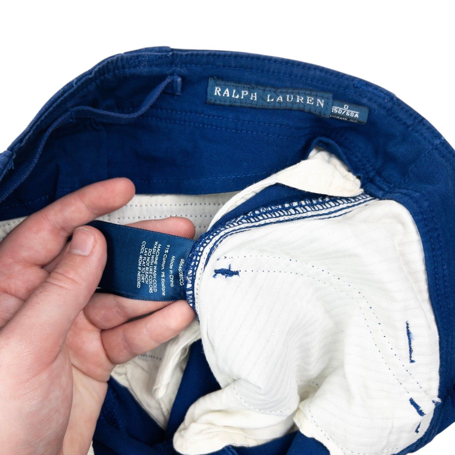 Vintage 2000s Ralph Lauren Multi Zip Trousers Womens Size W28 | W28, Blue