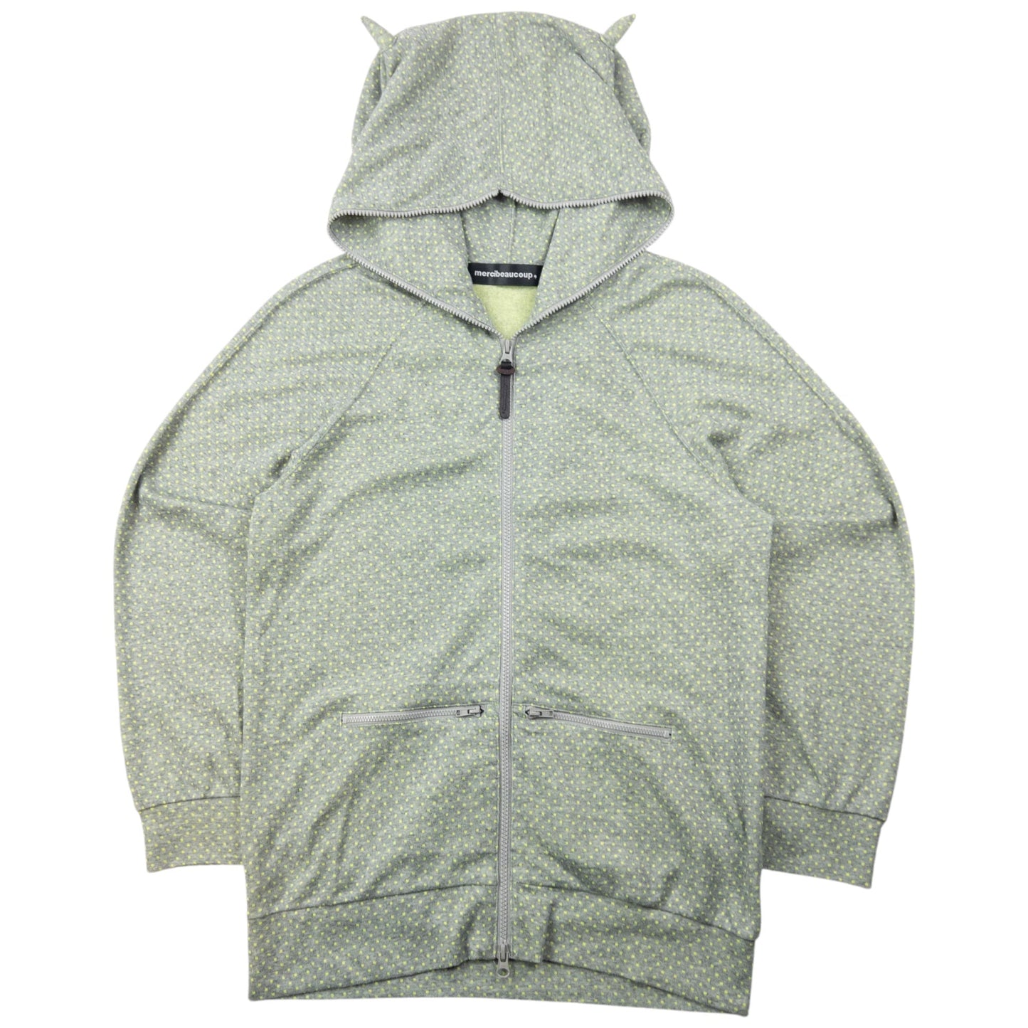 Vintage 2000s Mercibeaucoup By Issey Miyake Polka Dot Full Zip Hoodie Size M