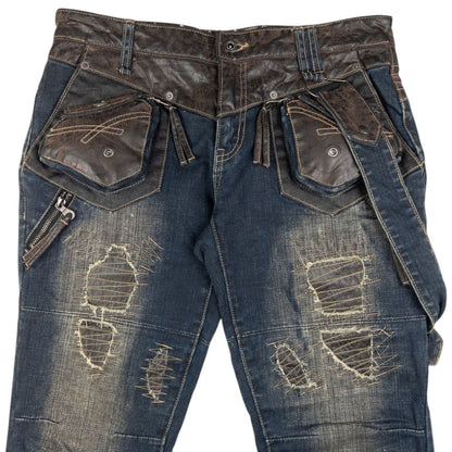 Vintage PPFM Distressed Denim Jeans Size W30