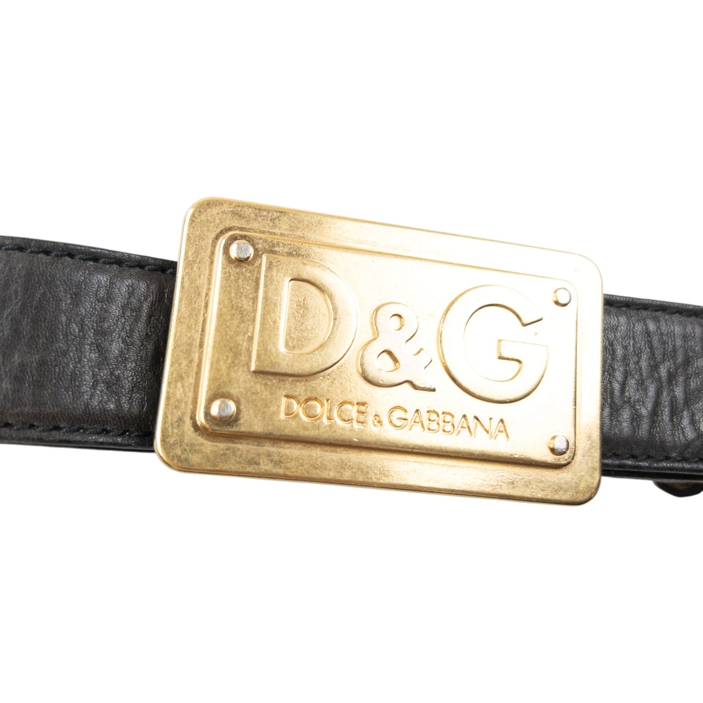 Vintage 2000s Dolce & Gabbana Leather Belt Size XL | O/S, Multicoloured
