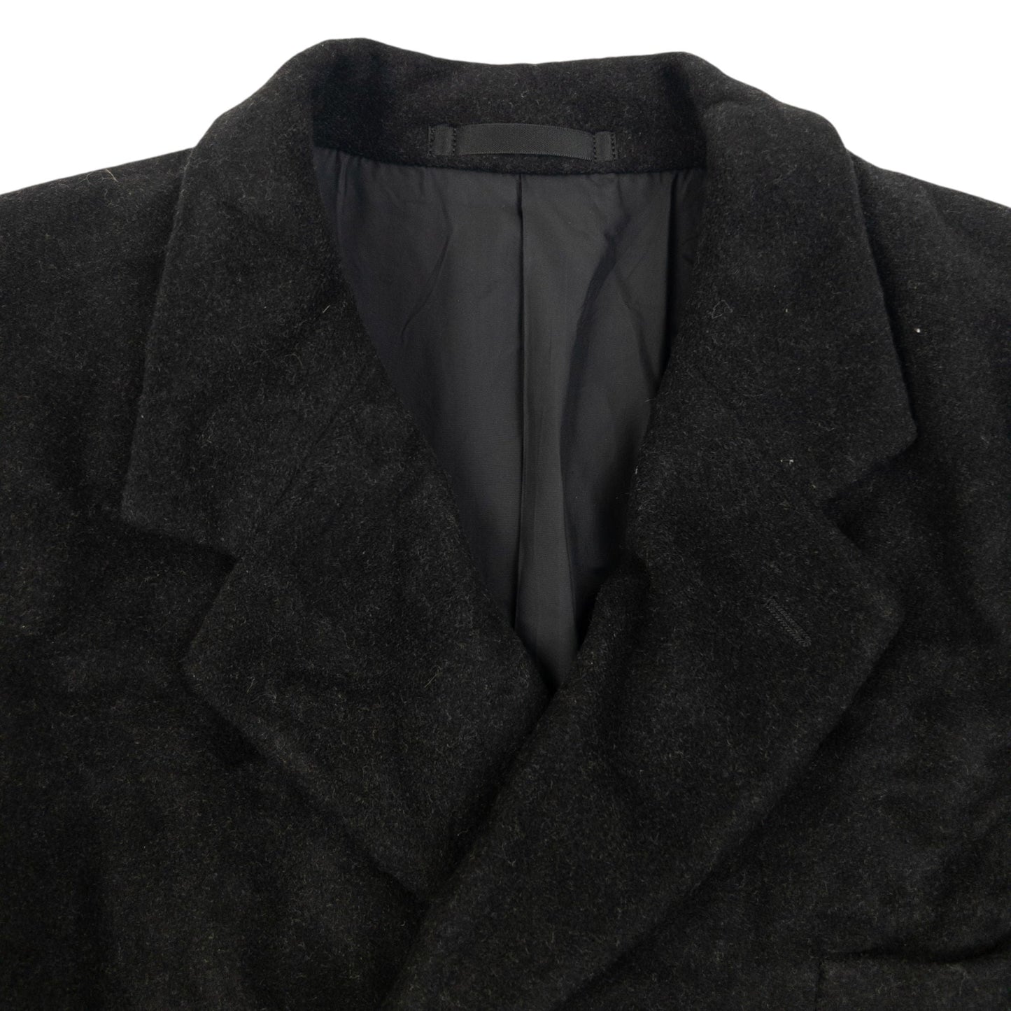Vintage 2000s Issey Miyake MEN Button Up Wool Jacket SAMPLE Size | Medium, Black