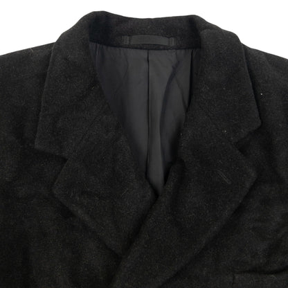 Vintage 2000s Issey Miyake MEN Button Up Wool Jacket SAMPLE Size | Medium, Black