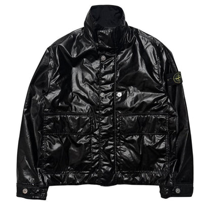 Stone Island Mussola Gommata-TC Jacket | Medium, Black