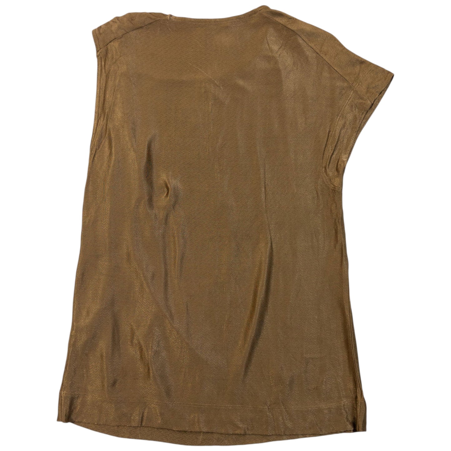 Vintage 2000s Gucci By Tom Ford Asymmetric Iridescent Top Womens Size S | Small, Brown
