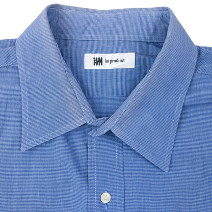 Vintage 90s Issey Miyake Long Sleeve Button Up Shirt Size L | Large, Blue