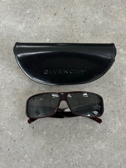 Givenchy 2000s Oversized Rectangle Logo Sunglasses