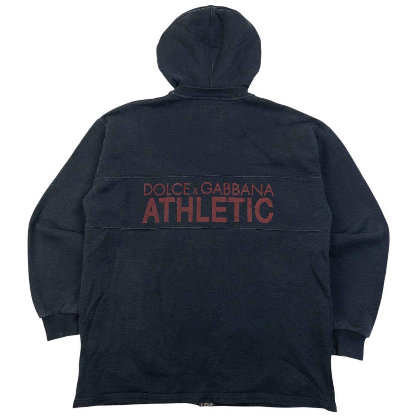 Vintage 2000s Dolce & Gabbana Athletic Zip Up Hoodie Size L | Large, Burgundy