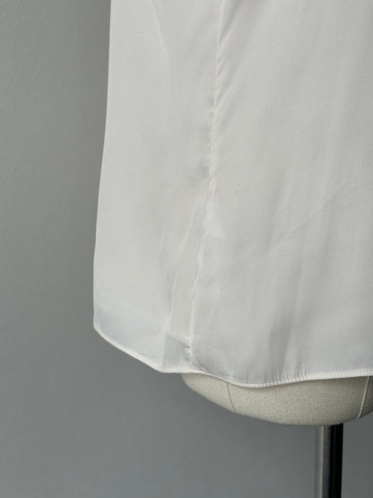 Vintage 2000s Satin Lace Top - M