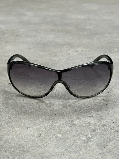 Prada 2000s Wraparound Shield Sunglasses