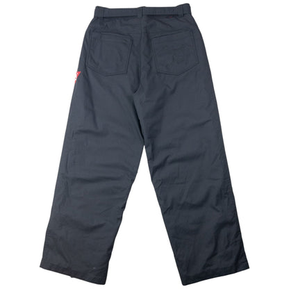 Vintage 90s Oakley Belt Waist Snowboarding Trousers Size L | Large, Black