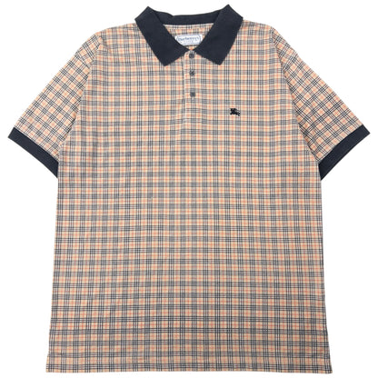 Vintage Burberry Nova Check Polo Shirt Size XL