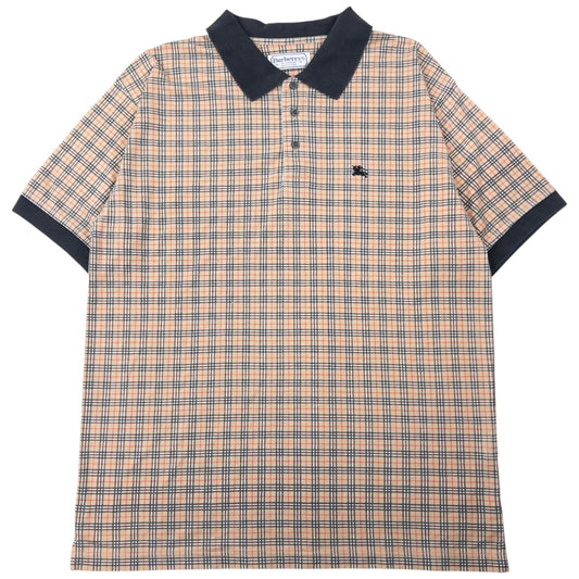 Vintage Burberry Nova Check Polo Shirt Size XL