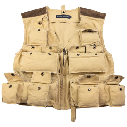 Vintage Ralph Lauren Cargo Vest Gilet Womens Size M