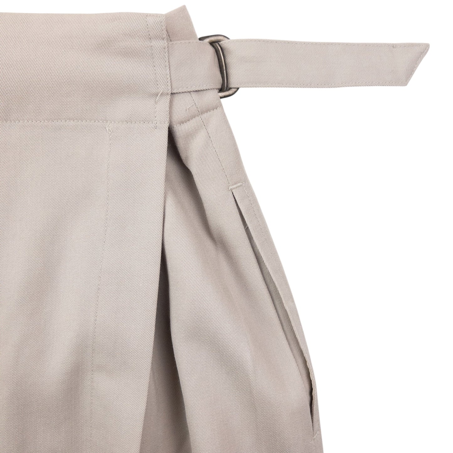 Vintage Plantation By Issey Miyake Pleated Wrap Skirt Womens Size W24 | W28, Beige