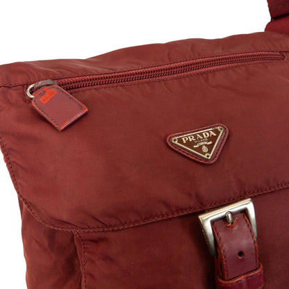 Vintage 2000s Prada Crossbody Bag | O/S, Red