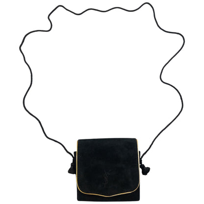 Vintage 90s YSL Yves Saint Laurent Suede Mini Crossbody Bag | O/S, Multicoloured
