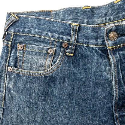 Vintage 2000s Evisu Heritage Double Gull Japanese Denim Jeans Size W30 | W30, Blue
