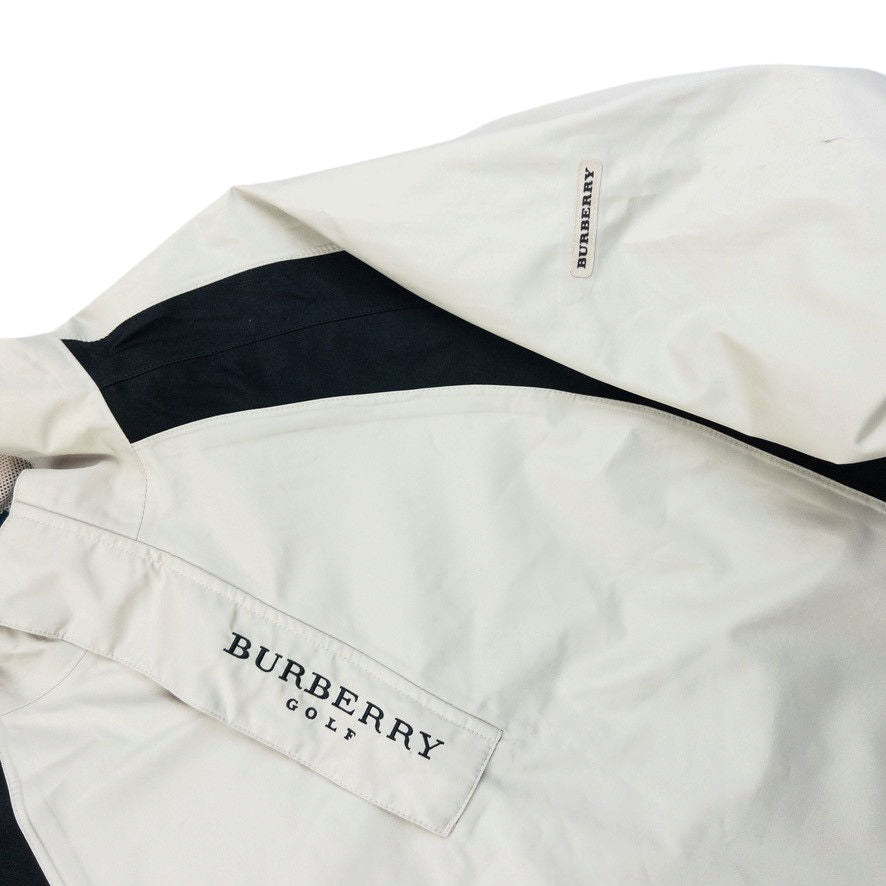 Vintage 2000s Burberry Golf Q Zip Waterproof Jacket Size L | Large, Multicoloured