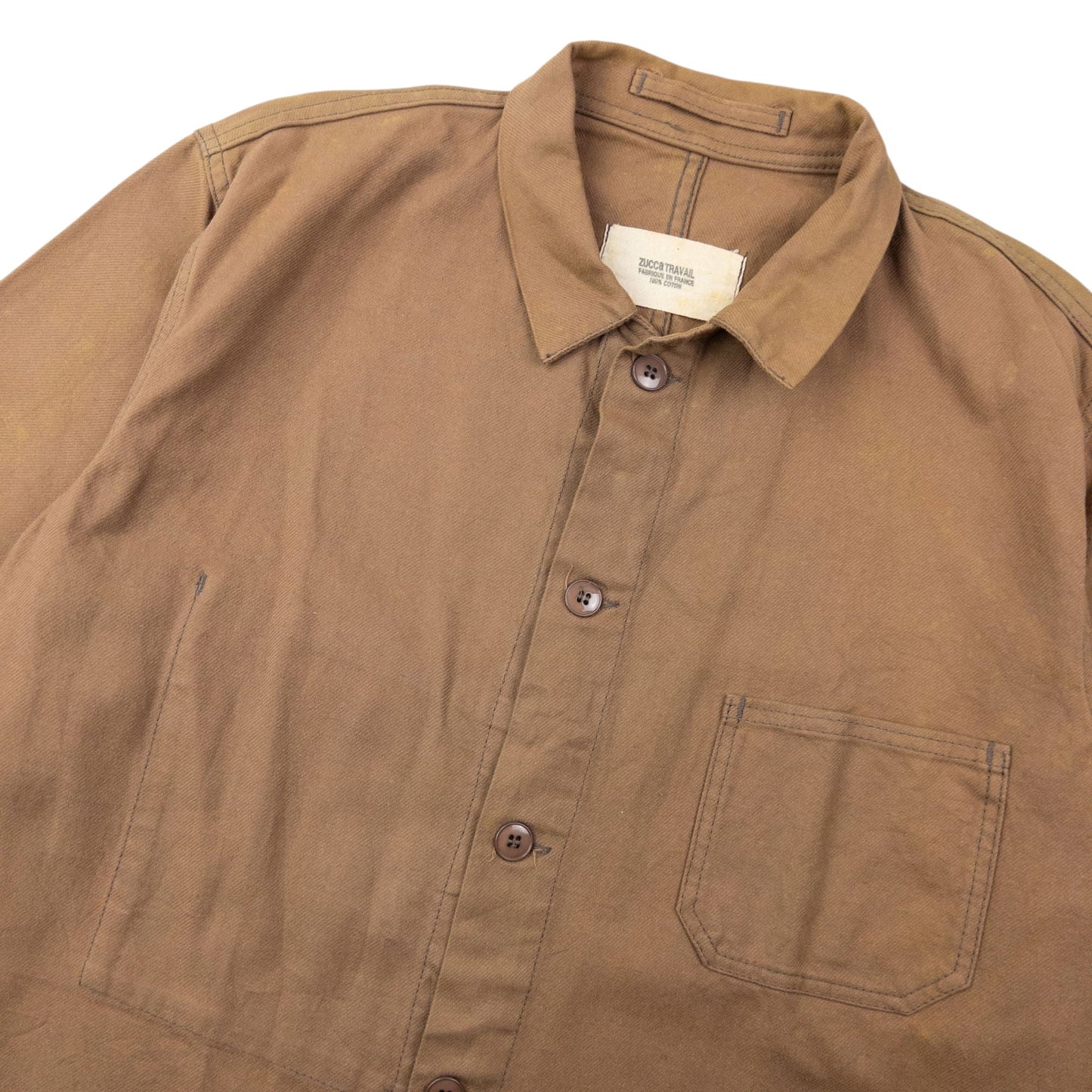 Vintage 2000s Cabane De Zucca By Issey Miyake Button Up Jacket Size M | Medium, Brown