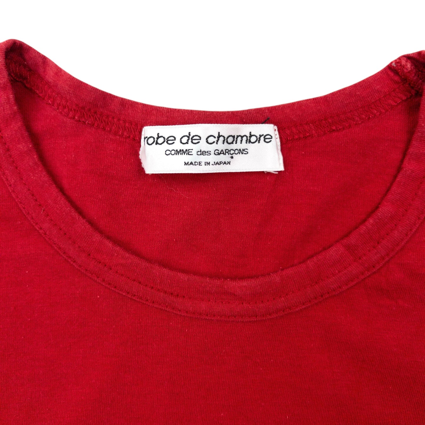 Vintage 90s Comme Des Garçons Rob De Chambre Long Sleeve T Shirt Womens Size M | Medium, Red