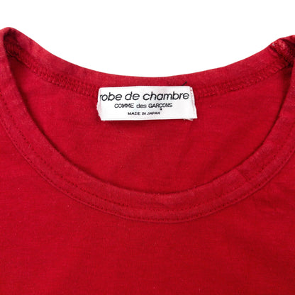 Vintage 90s Comme Des Garçons Rob De Chambre Long Sleeve T Shirt Womens Size M | Medium, Red