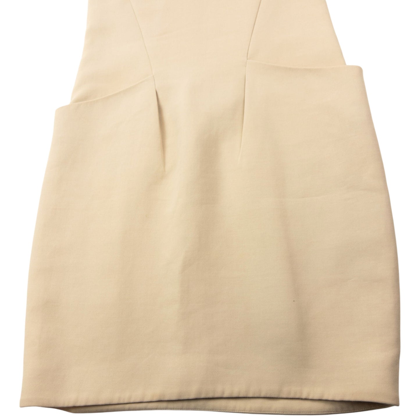 Vintage 2009 Prada V-Neck Dress Womens Size S | Small, Beige