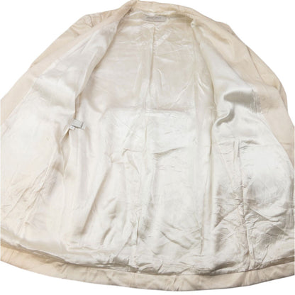 Vintage 2000 Miu Miu Longline Jacket Womens Size M | Medium, Cream