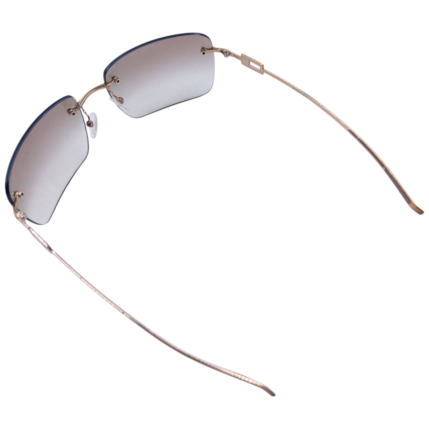 Vintage 2000s Gucci Diamanté Rimless Sunglasses | O/S, Brown