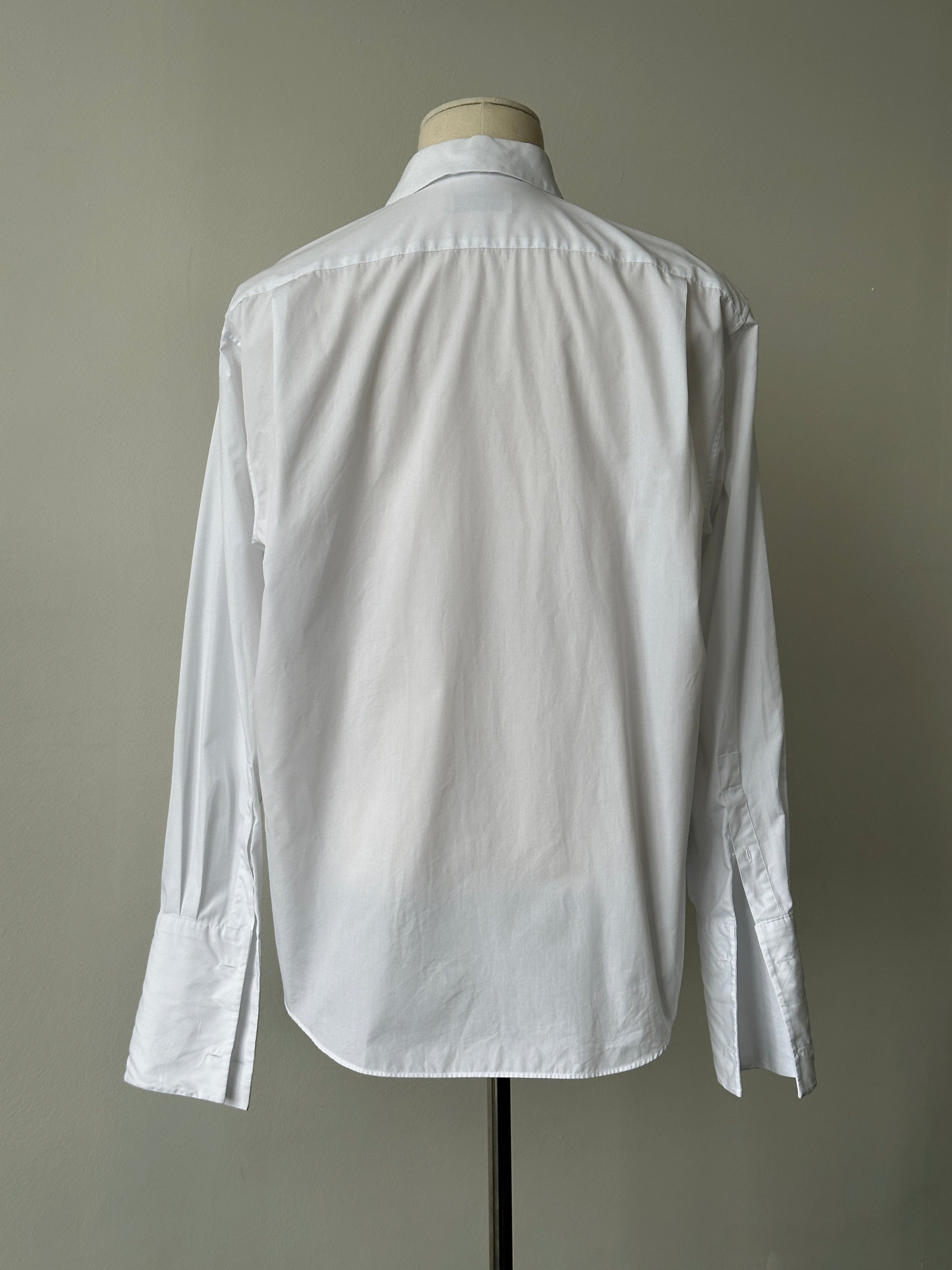 Yves Saint Laurent Pour Homme 2000s Cotton Dress Shirt - L-XL