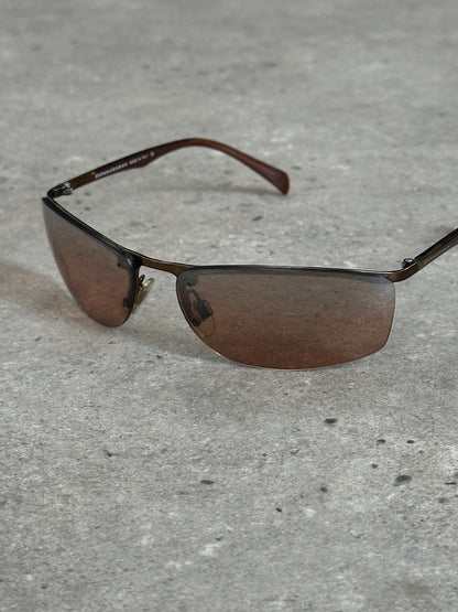 Donna Karan 2000s Rimless Rectangular Sunglasses