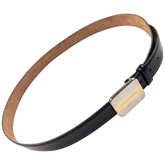 Vintage 2000s Dolce & Gabbana Leather Belt Size XL | O/S, Black