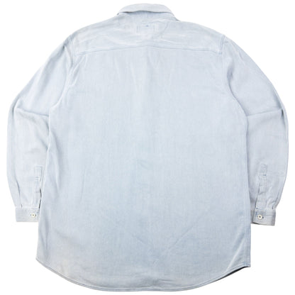Vintage 90s Armani Jeans Long Sleeve Button Up Shirt Size L | Large, Blue