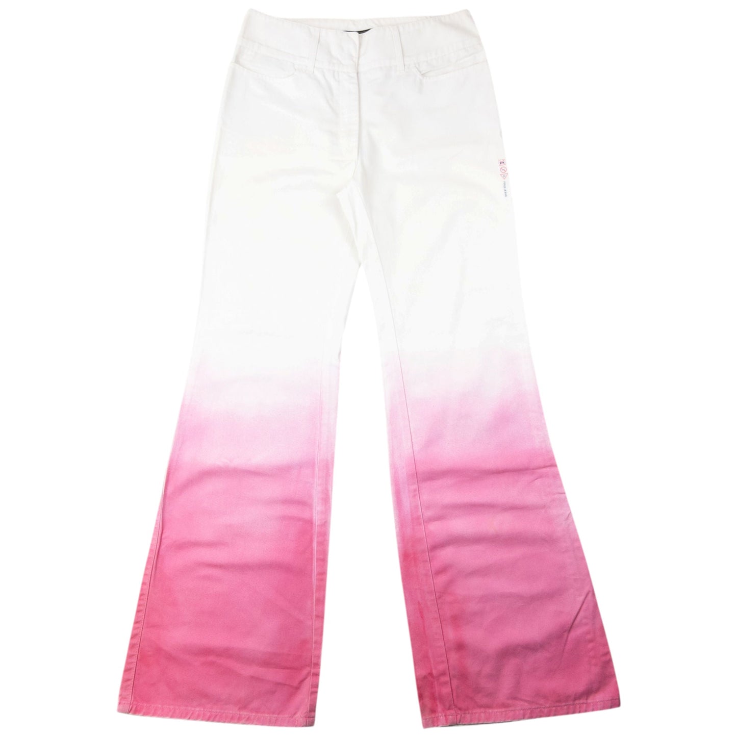 Vintage 2000s Fendi Flared Gradient Denim Jeans Womens Size W28 | W28, Multicoloured