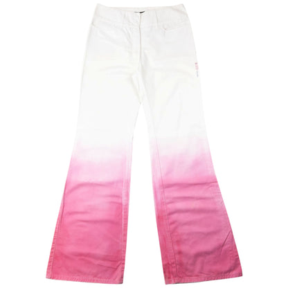 Vintage 2000s Fendi Flared Gradient Denim Jeans Womens Size W28 | W28, Multicoloured