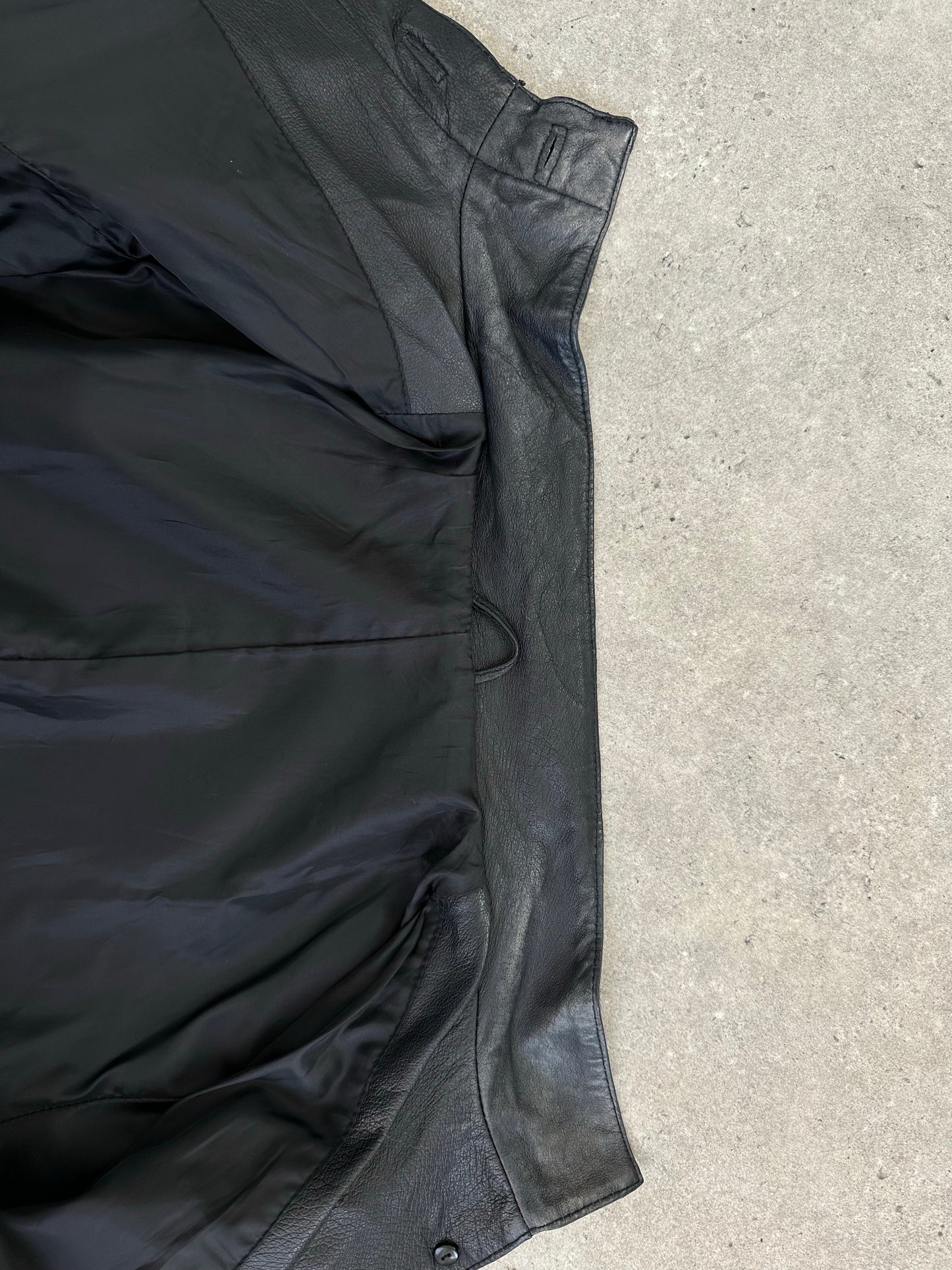 Vintage 1990s High Neck Concealed Placket Trench Coat - S/M