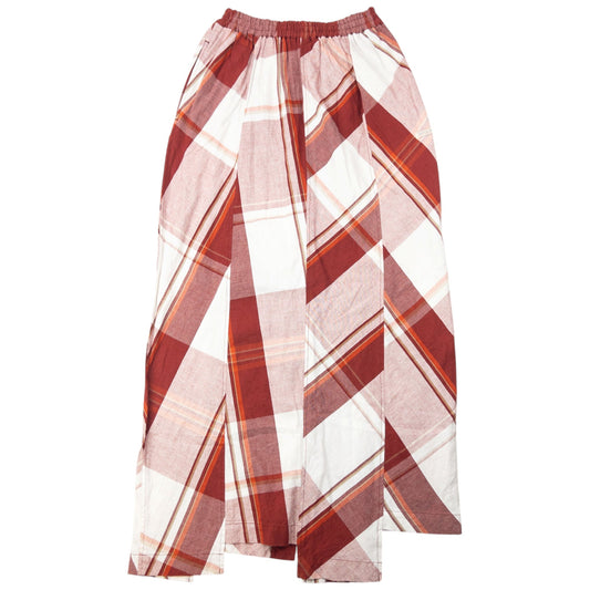 Vintage 90s Hai Sporting Gear By Issey Miyake Checkered Skirt Womens One Size | O/S, Red
