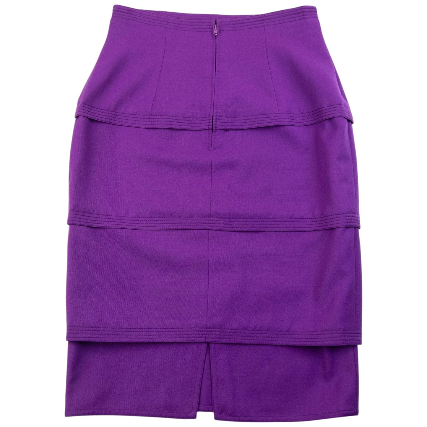 Vintage 90s Gianni Versace Tiered Skirt Womens Size W25 | W25, Purple
