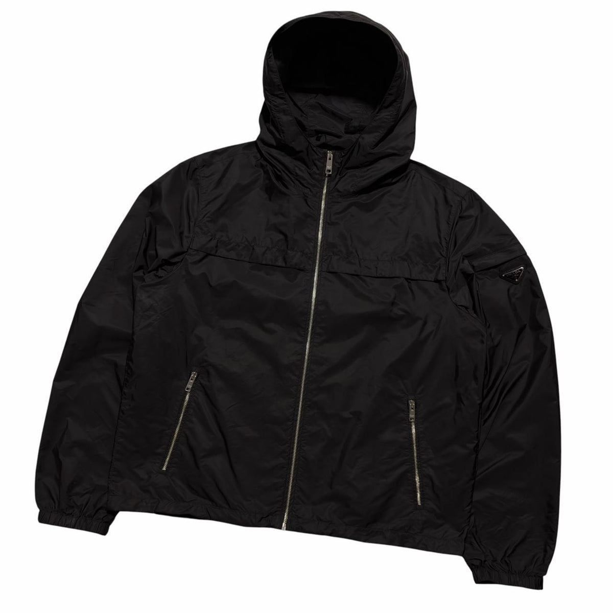 Prada Nylon Windbreaker Jacket | XXL, Black