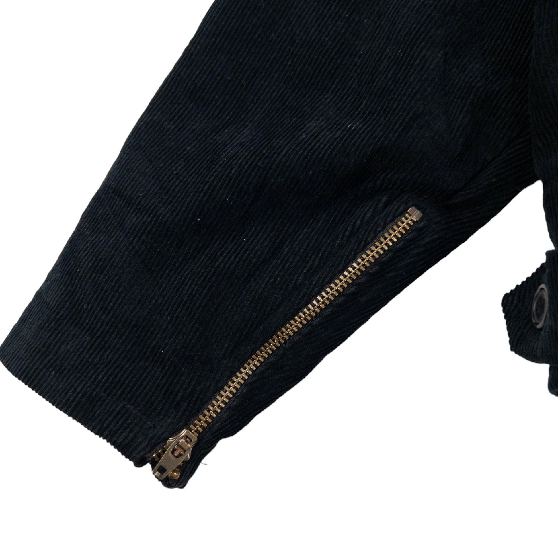 Vintage Skeleton Corduroy Zip Up Jacket Size S - Known Source