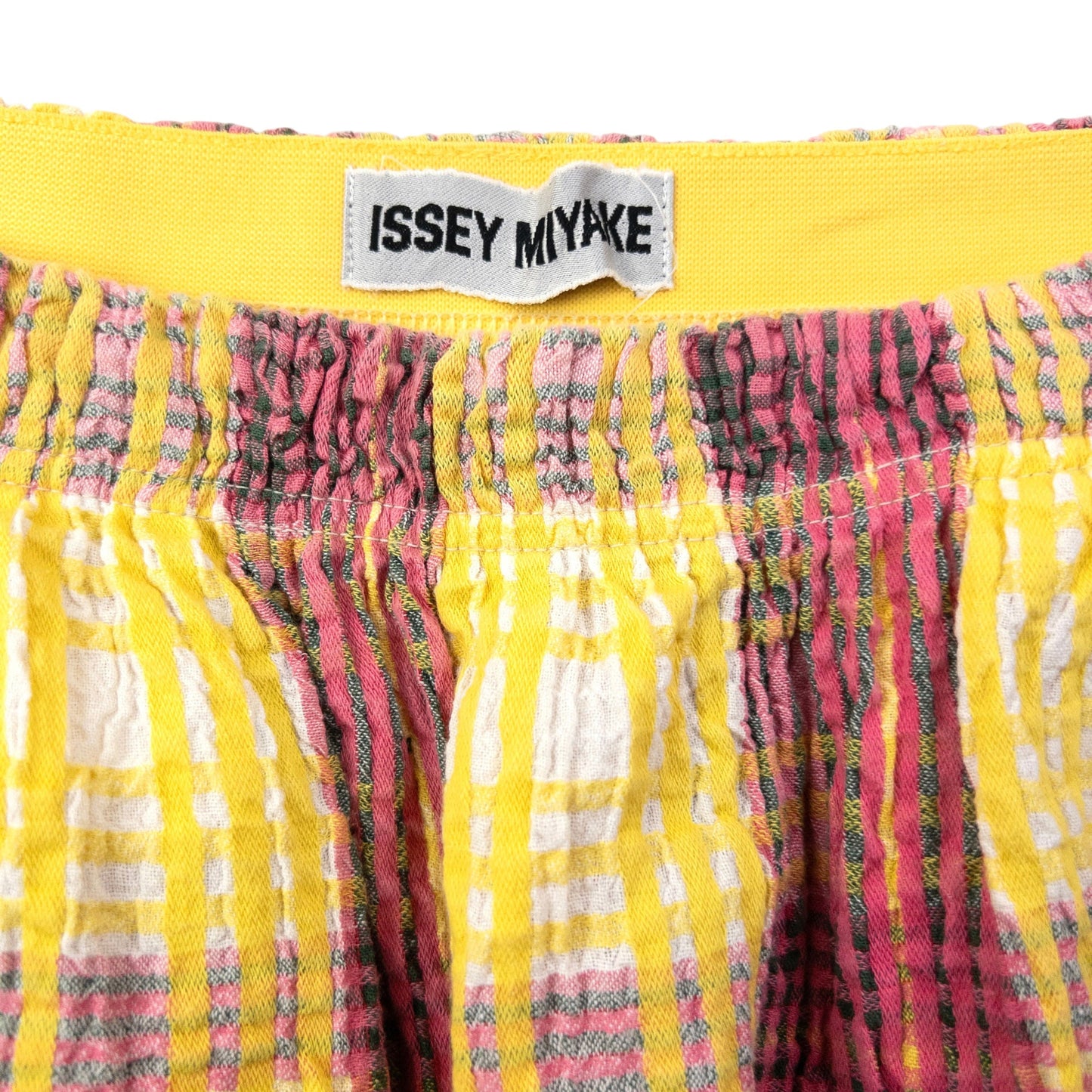 Vintage 2000s Issey Miyake Checkered Mini Skirt Womens Size L | Large, Red