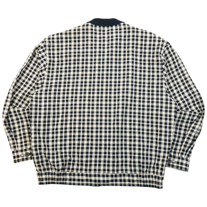 Vintage 90s YSL Yves Saint Laurent Checkered Harrington Jacket Size M | Medium, Multicoloured