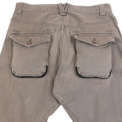Vintage 2000s PPFM Curved Stacked Leg Denim Jeans Size W33 | W33, Beige