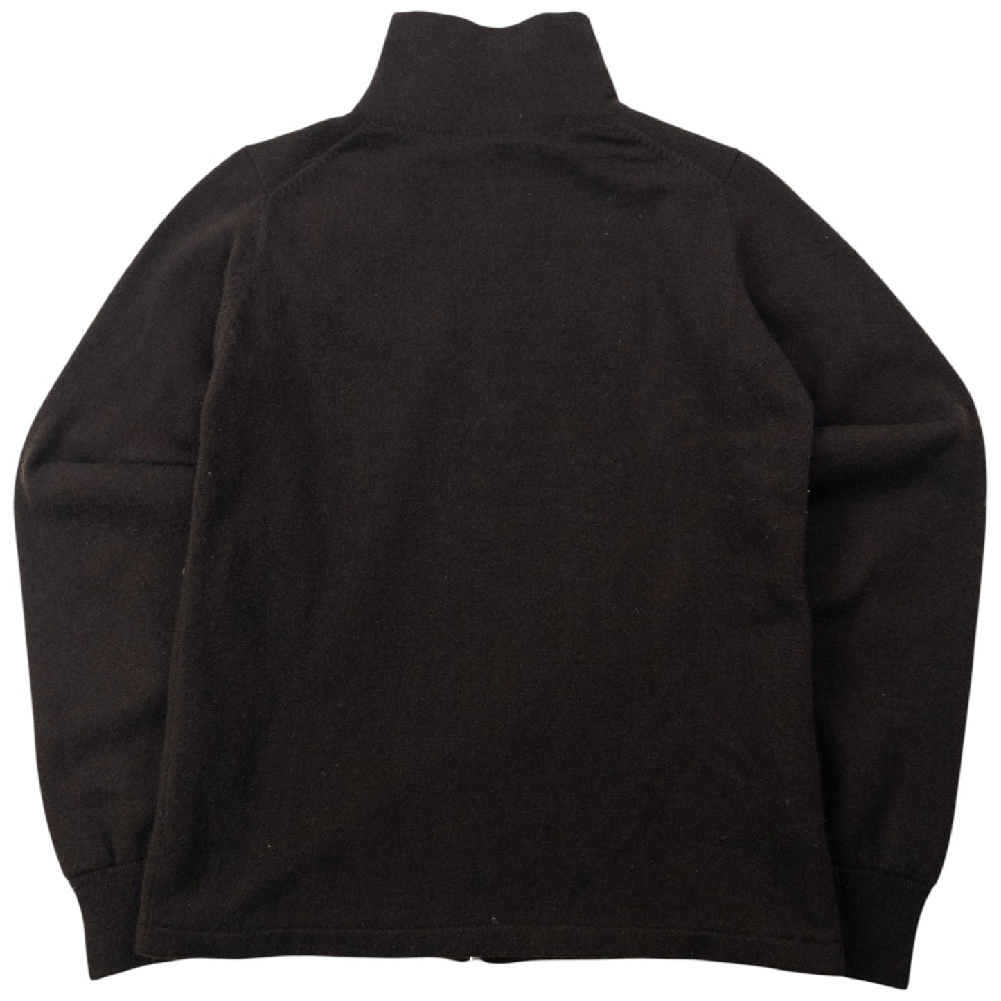 Vintage 1999 Cabane De Zucca By Issey Miyake Climax Zip Up Wool Jumper Womens Size M | Medium, Brown