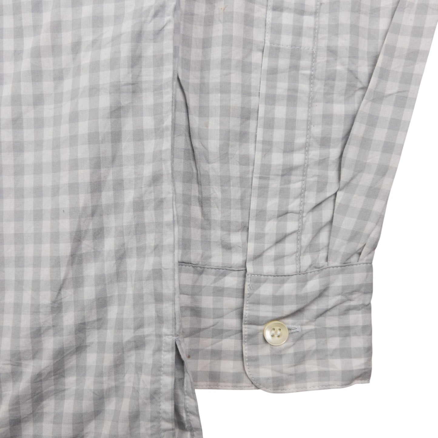 Vintage Issey Miyake Checkered Long Sleeve Button Up Shirt Size M