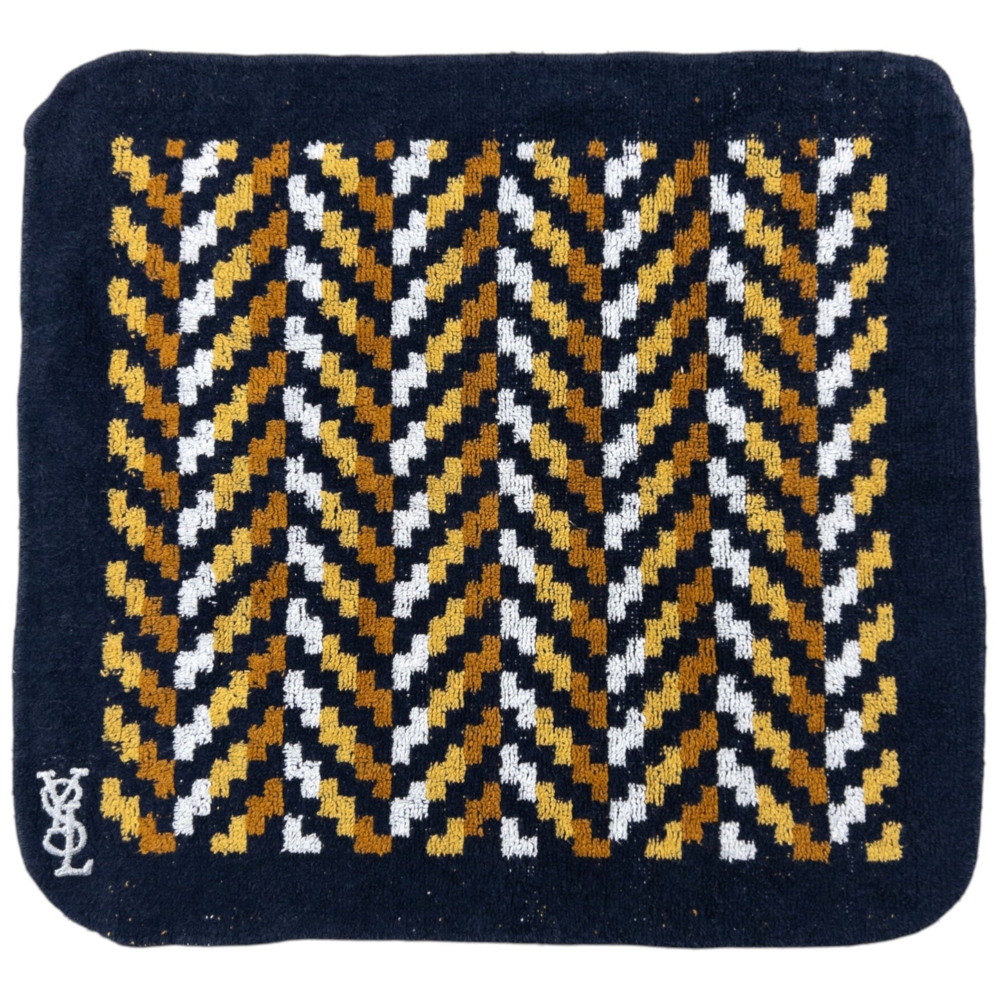 Vintage YSL Yves Saint Laurent Chevron Flannel Towel