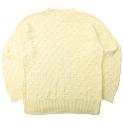 Vintage 90s Burberry Pattern Knit Jumper Size L | Large, Red