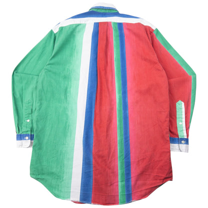 Vintage 90s Ralph Lauren Striped Long Sleeve Button Up Shirt Size L