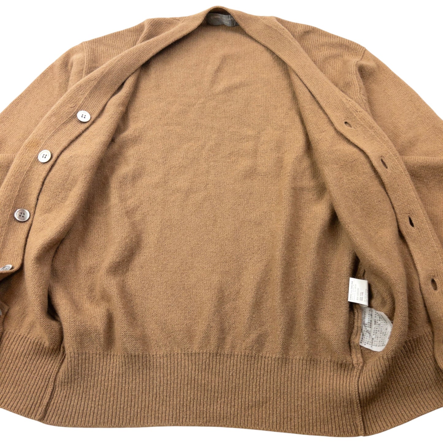 Vintage 1989 Comme Des Garçons HOMME Wool Cardigan Size M | Medium, Beige