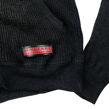 Vintage 2000s Burberry Zip Up Hoodie Size M | Medium, Black